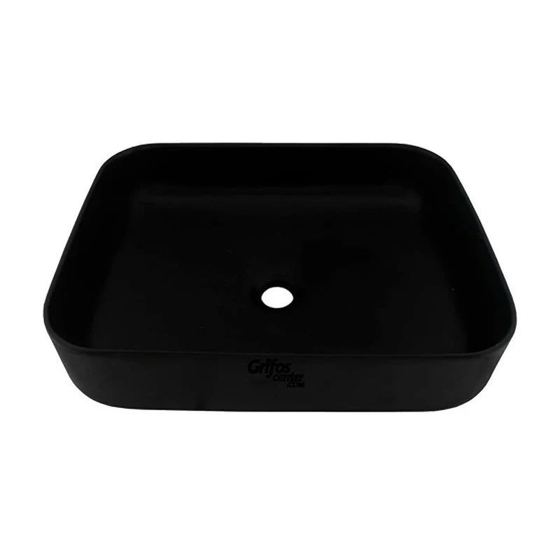 Lavamanos Rectangular Negro Rectangular Grifos Center