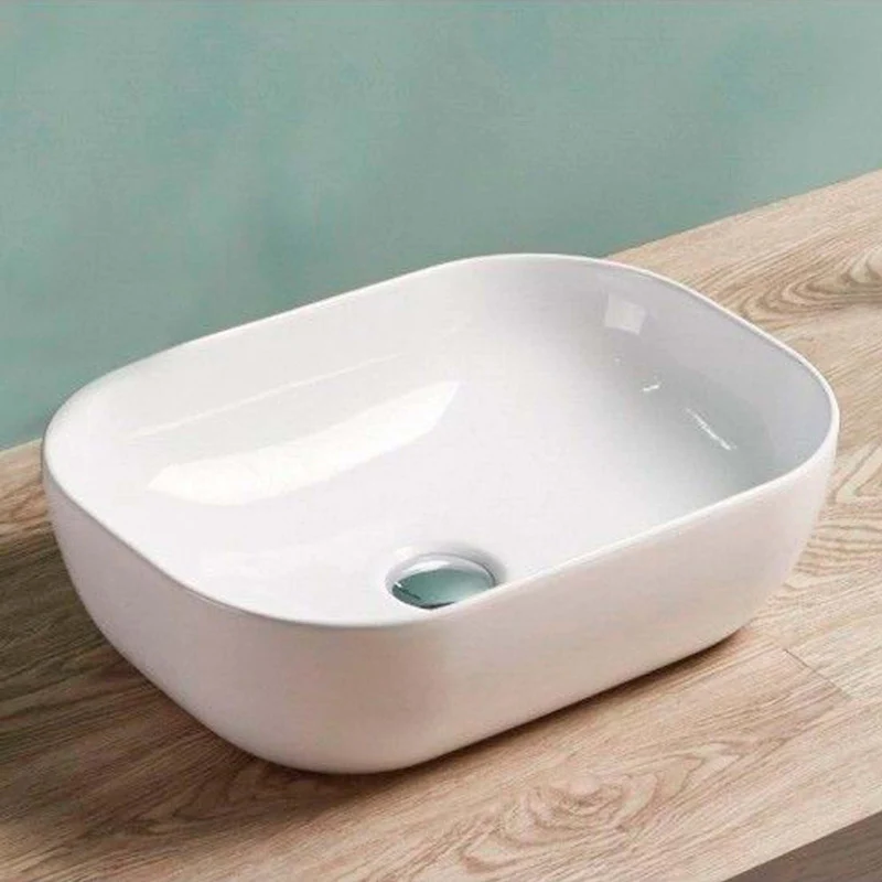 Lavamanos Rectangular Porcelana Blanco 455x325x135 Grifos Center