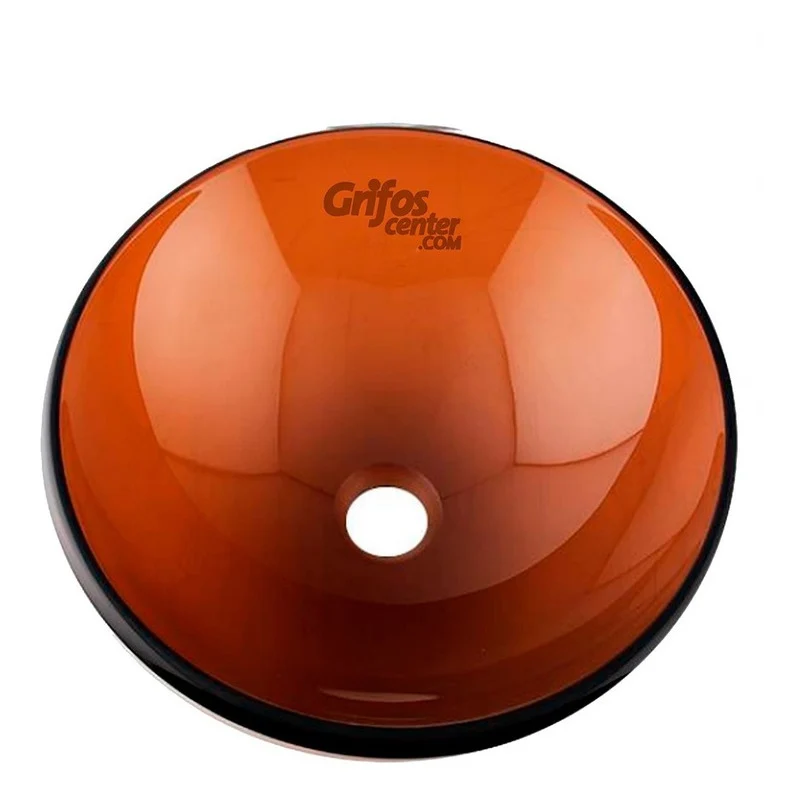 Lavamanos De Vidrio Café 32cm Grifos Center