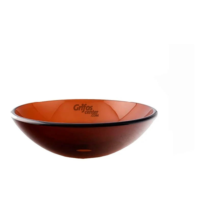 Lavamanos De Vidrio Café 32cm Grifos Center
