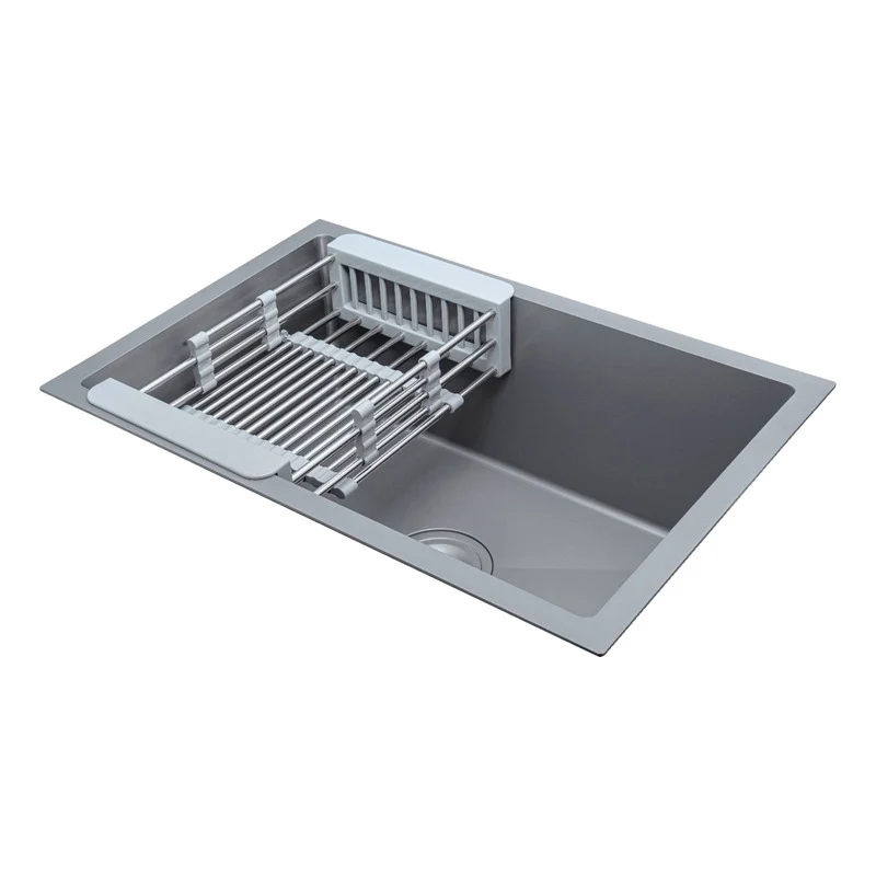 Lavaplatos Gris Mate 60*40*22cm + Accesorios Grifos Center