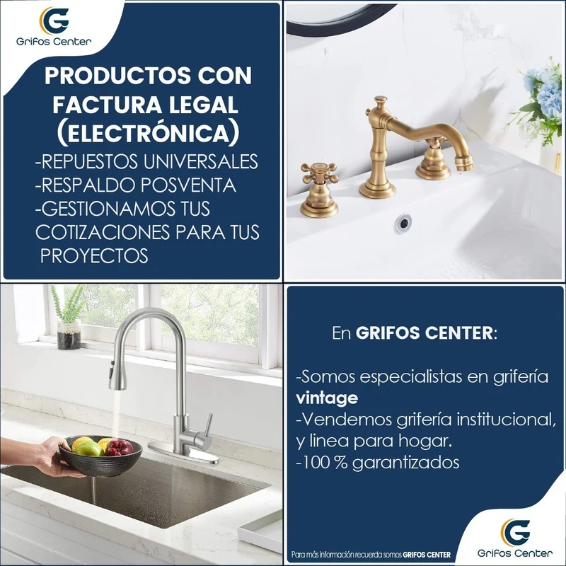 Llave Con Sensor Electrónico En Bronce Grifos Center