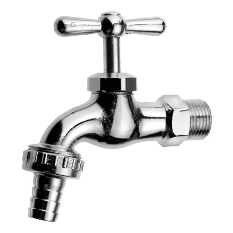 Llave De Jardin Metalica Con Racor De 1/2 Grifos Center