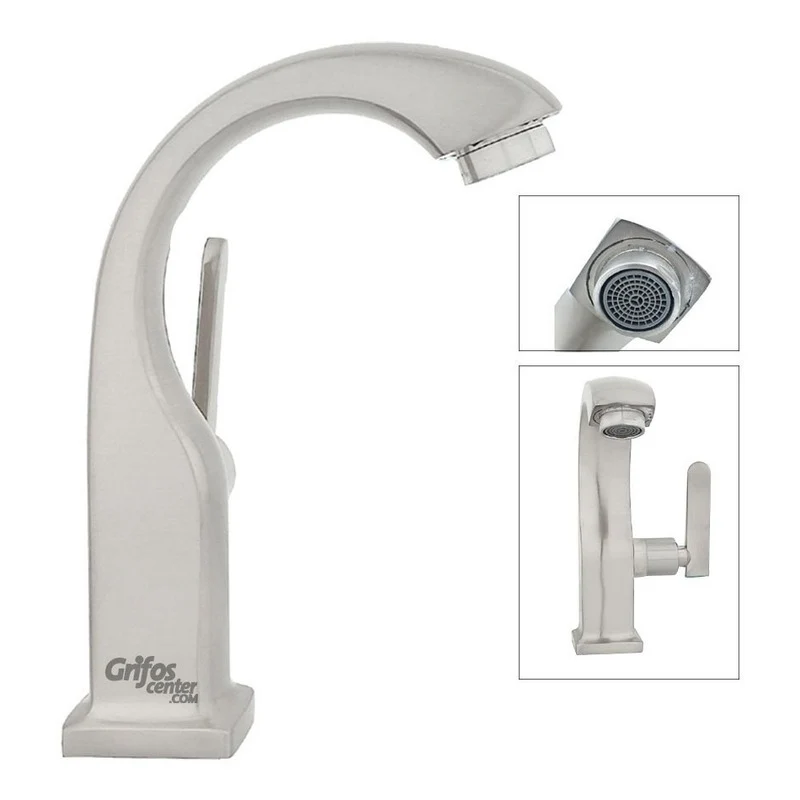 Llave Lavamanos Baja Cisne Satin Grifos Center