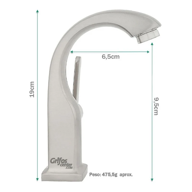 Llave Lavamanos Baja Cisne Satin Grifos Center