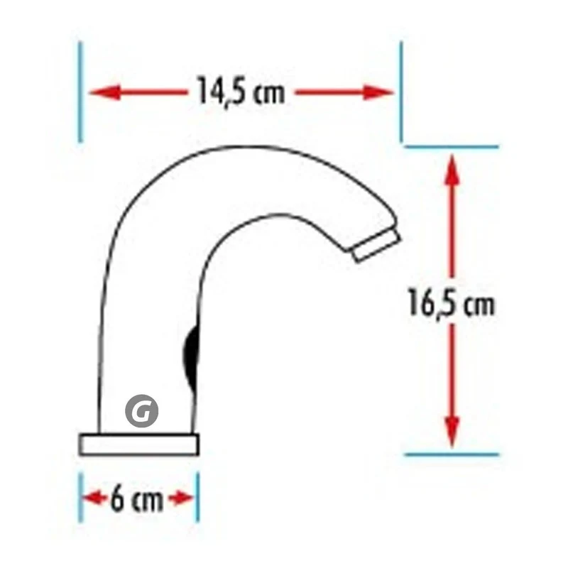 Llave Lavamanos Satinada Cuello Curvo Grifos Center