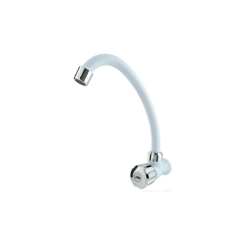 Llave Sencilla Lavaplatos En Abs Blanco Para Pared Grifos Center