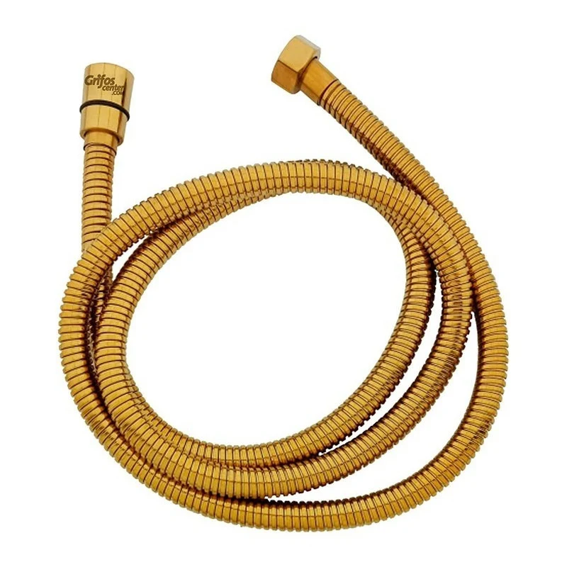 Manguera De Teleducha Dorada De 150cm Grifos Center
