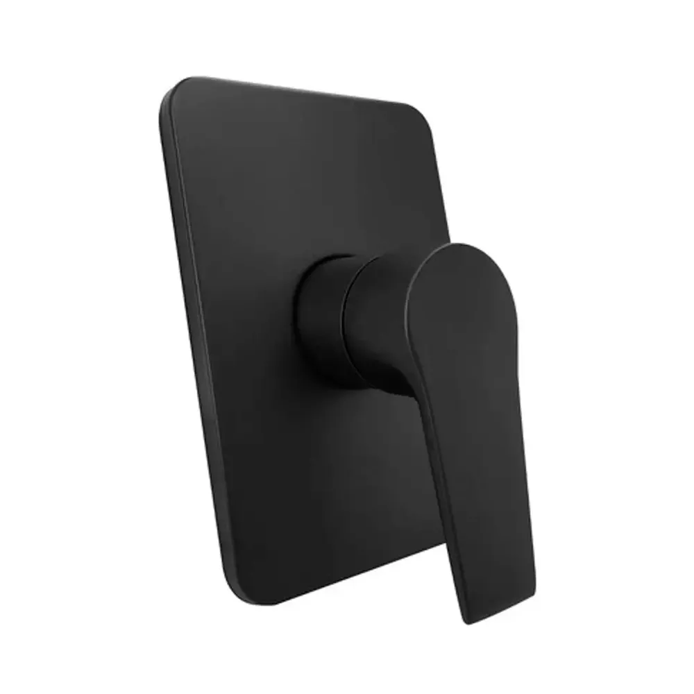 Mezclador Monocontrol Ducha Rectangular Negro Mate Grifos Center