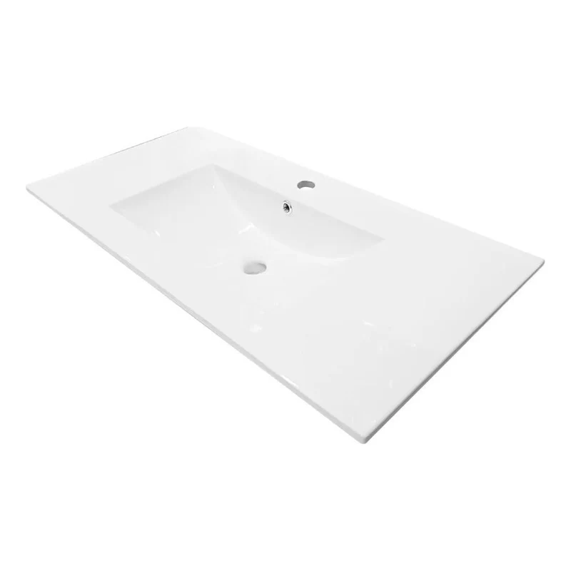 Placa Lavamanos Blanco Submontar 101x46.5x17.5cm Grifos Center