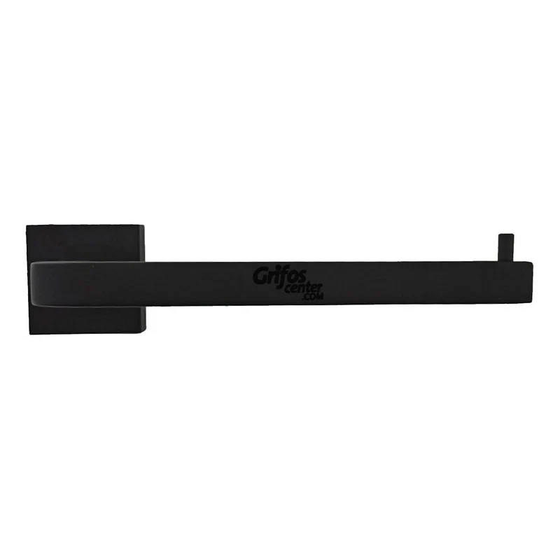 Portarrollo Para Baño Base Cuadrada Negro Grifos Center