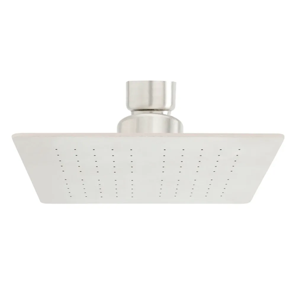 Regadera Ducha Cuadrada 4 PuLG 10cm Plateada Grifos Center
