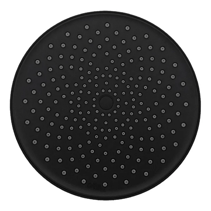 Regadera Ducha Redonda Negra Estilo Flor Grifos Center