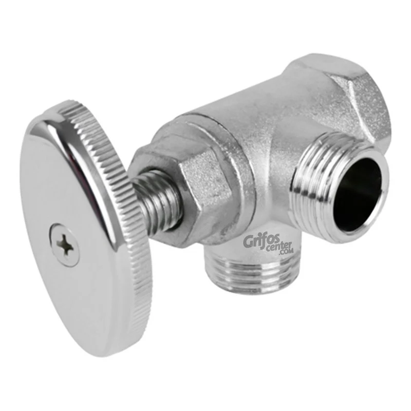 Registro Doble Zinc De 1/2 Grifos Center