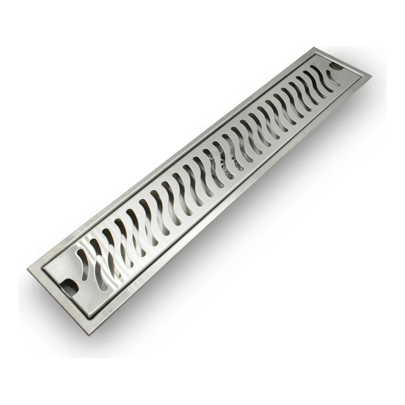 Rejilla Acero Rectangular 50 Cm X 10cm Para Piso Zona Común Grifos Center