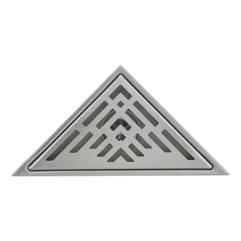 Rejilla De Piso Triangular En Acero Plateada 20x28cm Grifos Center