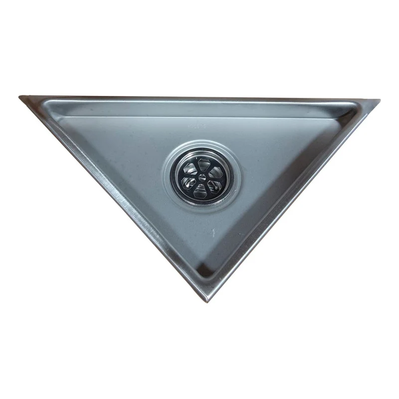 Rejilla De Piso Triangular En Acero Plateada 20x28cm Grifos Center