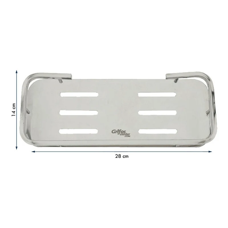 Repisa De Baño Rectangular En Acero Grifos Center