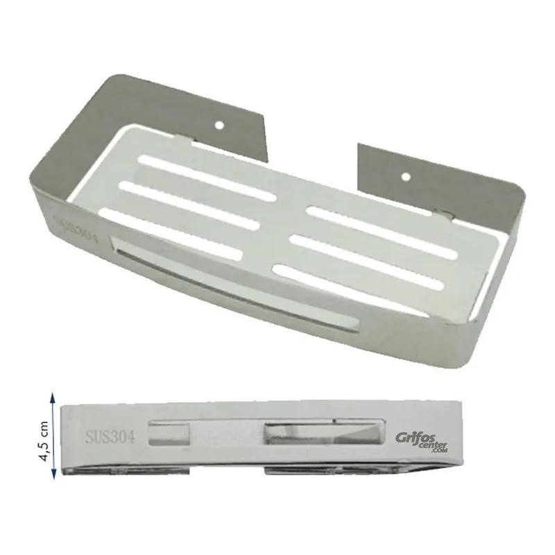 Repisa De Baño Rectangular En Acero 304+ Grifos Center