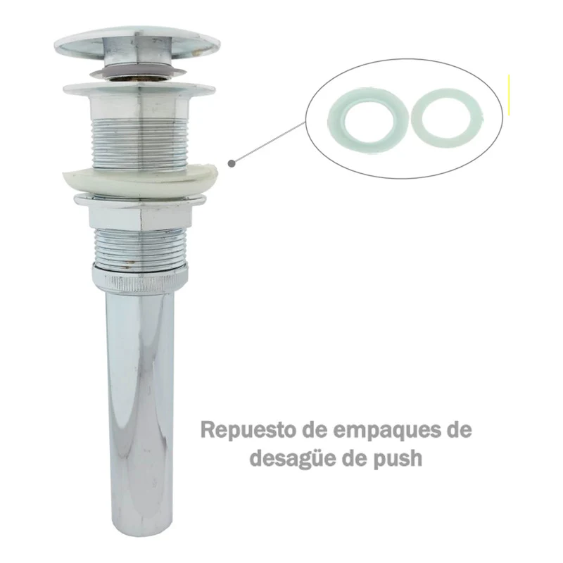 Repuesto De Empaques De Desagüe De Push Grifos Center