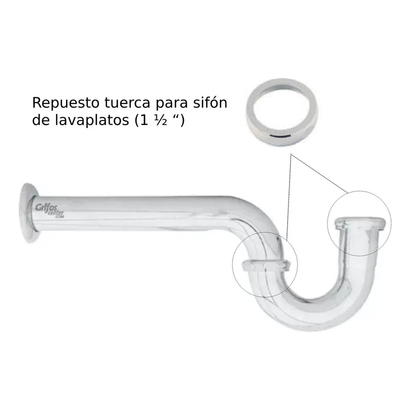 Repuesto Tuerca Para Sifón De Lavaplatos Grifos Center