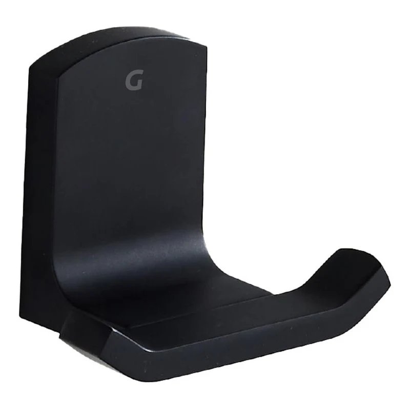 Toallero Doble Percha Negro Grifos Center