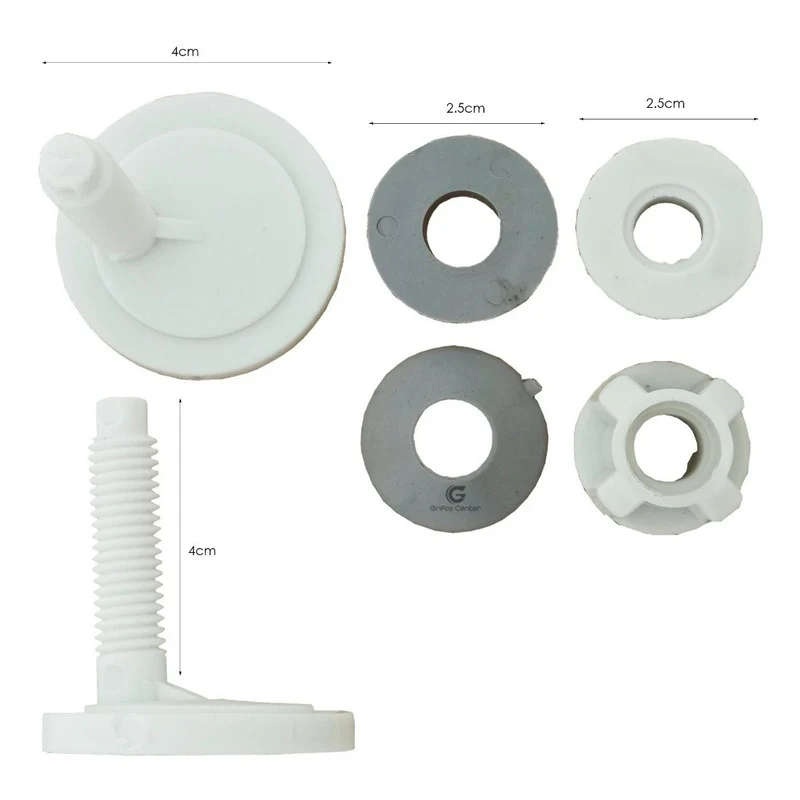 Tornillo Plastico Para Asiento Caida Lenta Redondo Grifos Center