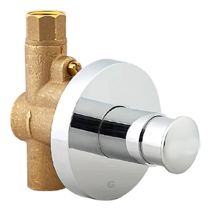 Válvula De Orinal Metálica Tipo Push 0.5 Lpf Grifos Center
