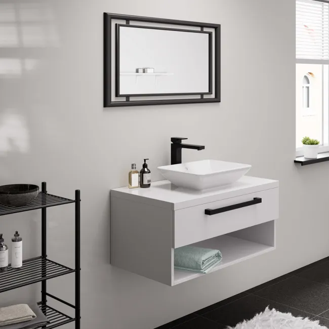 Grifo Lavamano Monomando Cuello Alto Negro Mate - Hansgrohe Vernis Shape Hansgrohe Ag