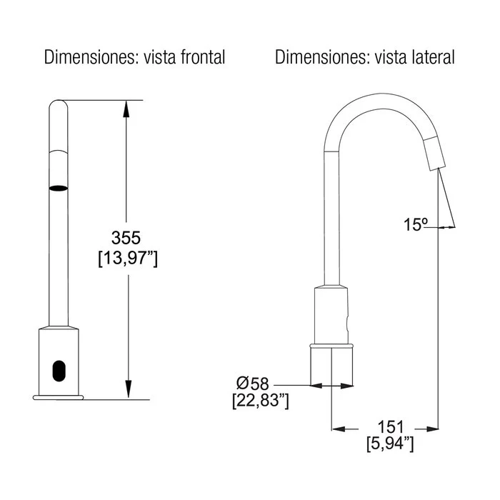 LLAVE DE LAVABO ELECTRONICA -TV-305 HELVEX