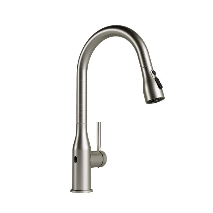 MONOMANDO PARA FREGADERO DE SENSOR PRACTIKA ACERO INOX E-315-AI HELVEX