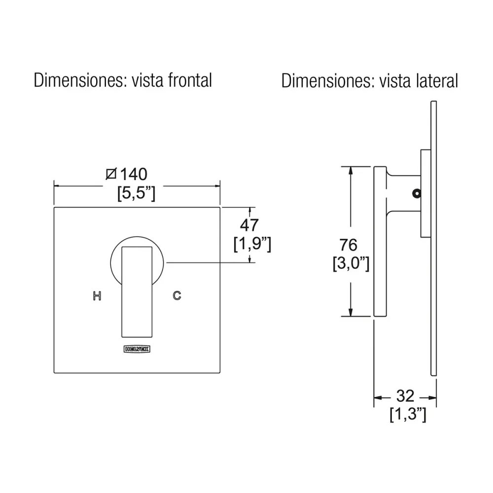 MONOMANDO VERTIKA-E-700 HELVEX