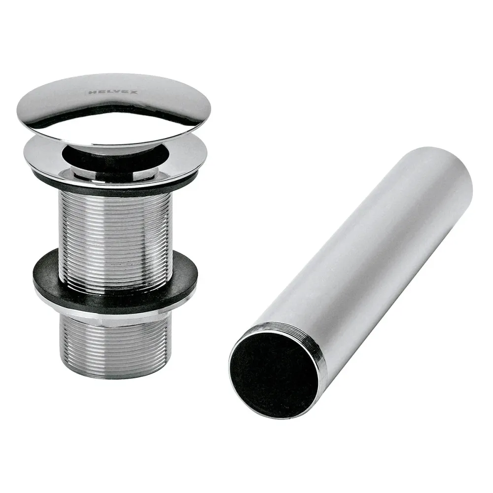 TH-065 CONTRA P/DESG CROMO C/SIST. PUSH P/LAV S/REBOS. HELVEX