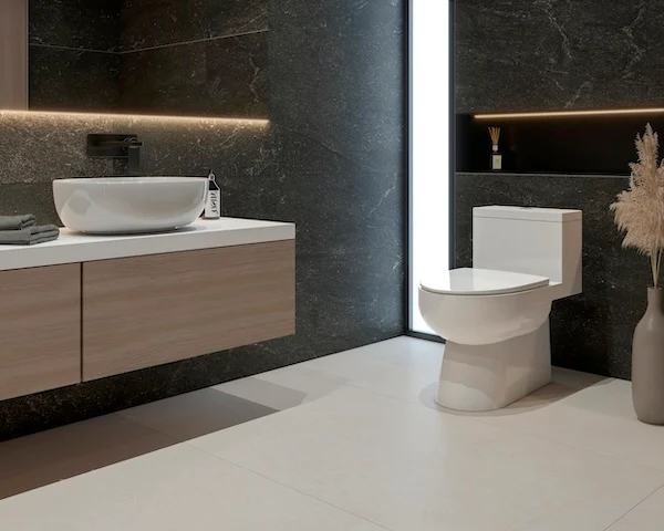 INODORO CON ASIENTO MOD. EUCALIPTO DUAL FLUSH BLANCO NATIA Home Design México