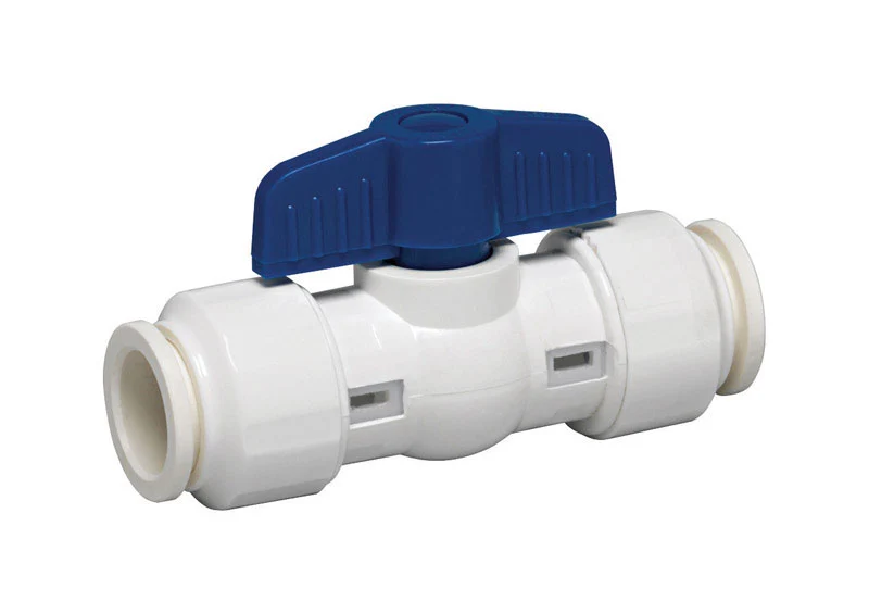 VÁLVULA DE BOLA DE 3/4" DE PVC DE EMPUJE Homewerks