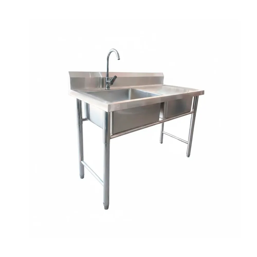 Lavafondo Simple con secador Derecho de Acero Inoxidable 100x60x90 cm Importaciones CMF