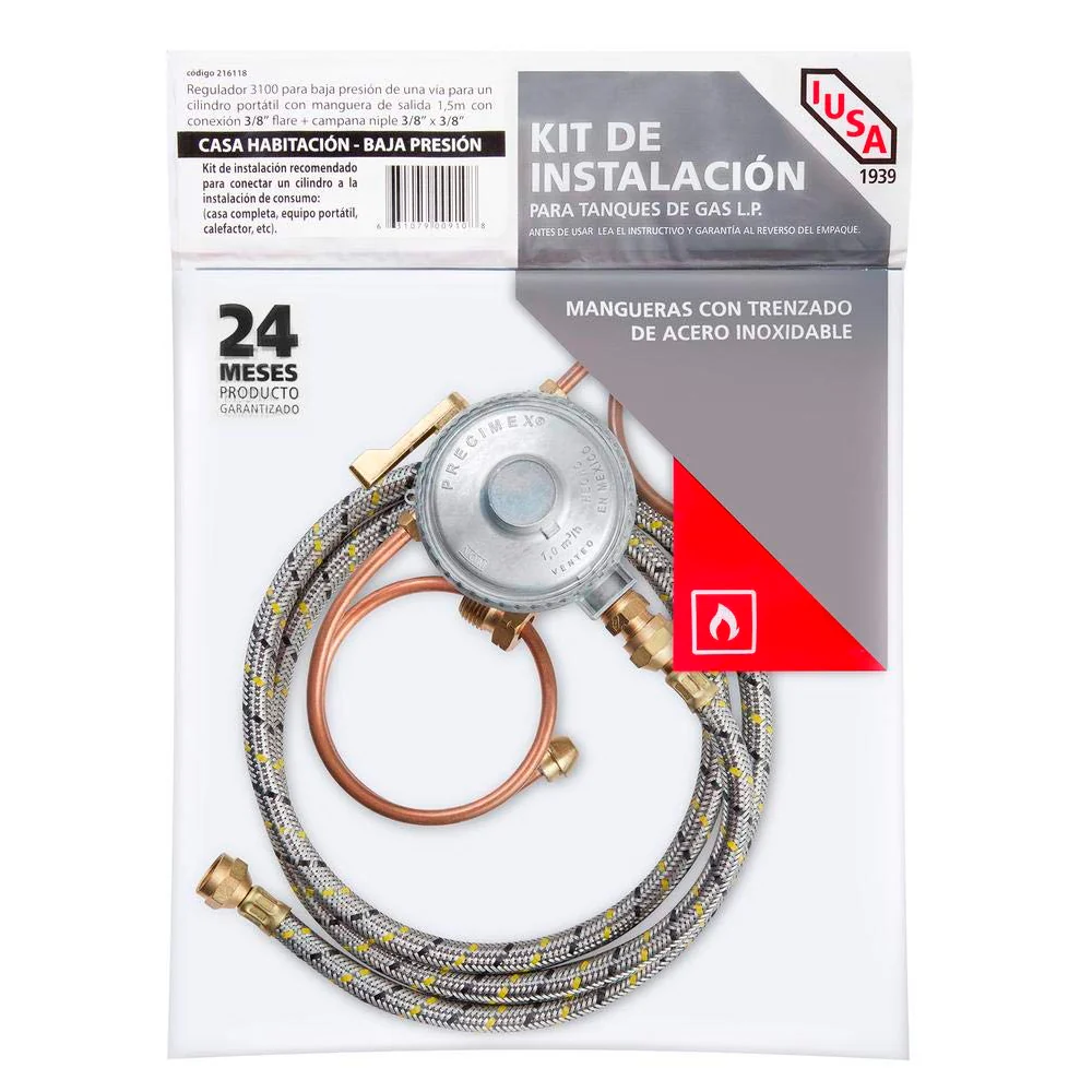 Kit Regulador 1 Via 3100 Manguera (1.5 Mt) IUSA