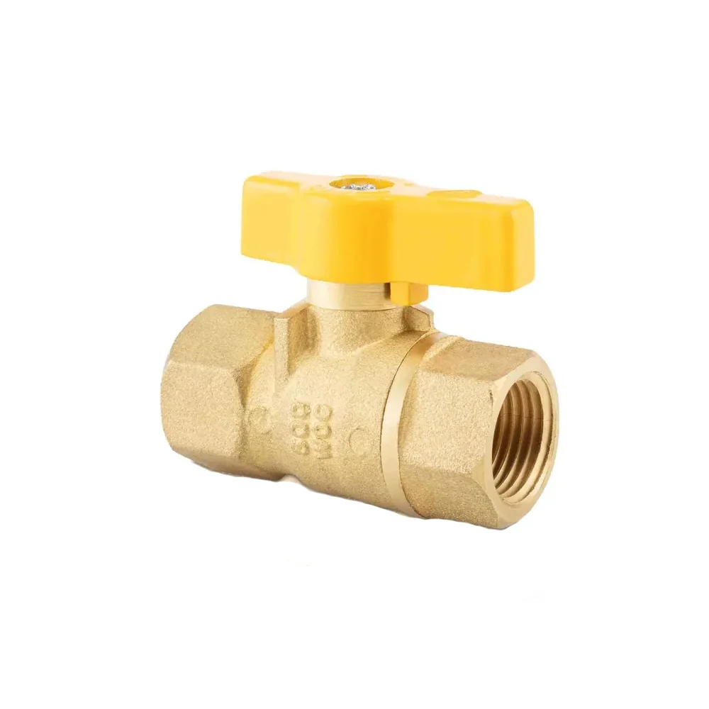 Valvula Esfera Iusa 1/2"Bronce Roscable Maneral Gota