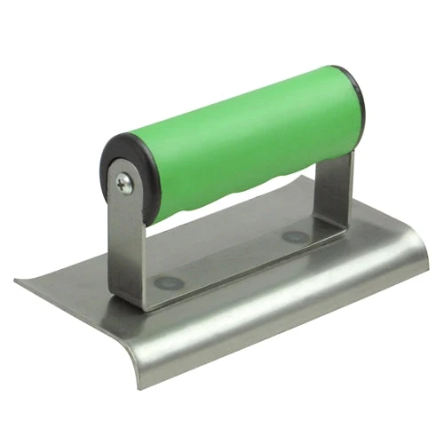 Bordeadora de concreto Hi Craft de 6" x 3", mango de agarre suave verde de 1/4" Kraft Tool Co.