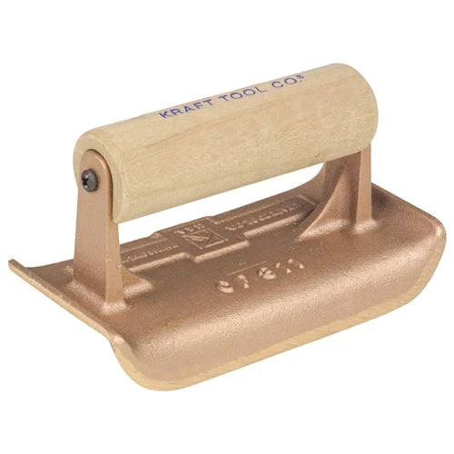 Canteadora Kraft de bronce de 6 x 2 x 3/4" con mango de madera Kraft Tool Co.