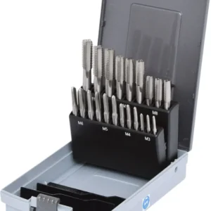 KS TOOLS Juego de machos de roscar manual HSS tipo M en casete de plástico 21 pzsM3-M12 ( 336.0641 )