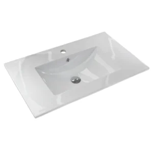Lavamanos semi empotrado rectangular grande