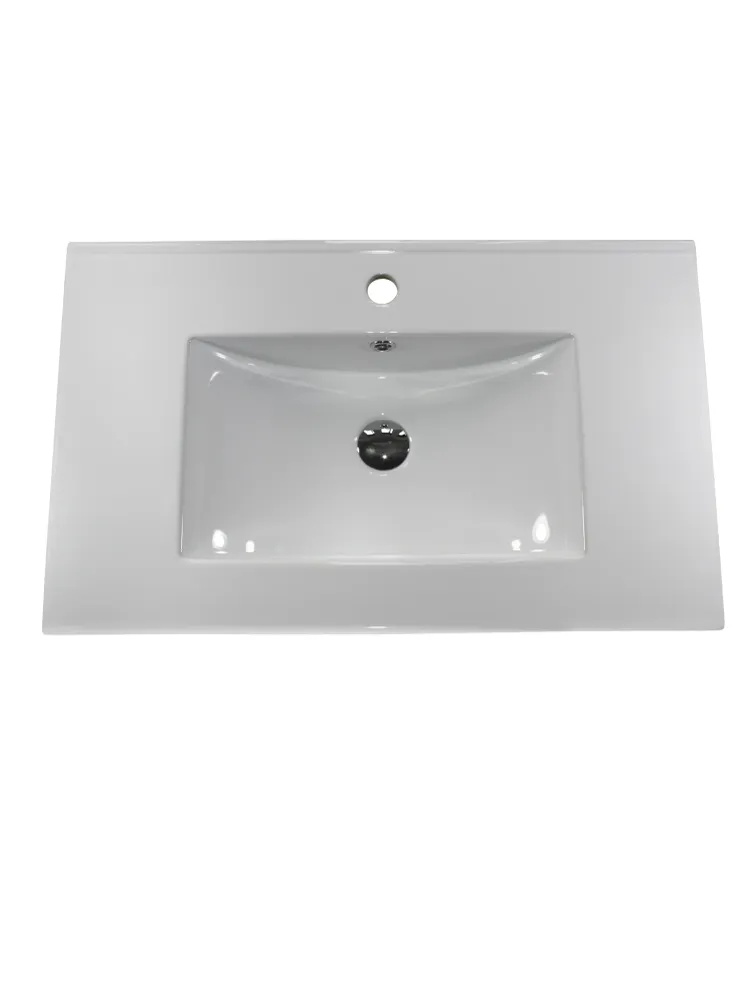 Lavamanos semi empotrado rectangular grande