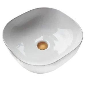 Lavamanos semicuadrado blanco
