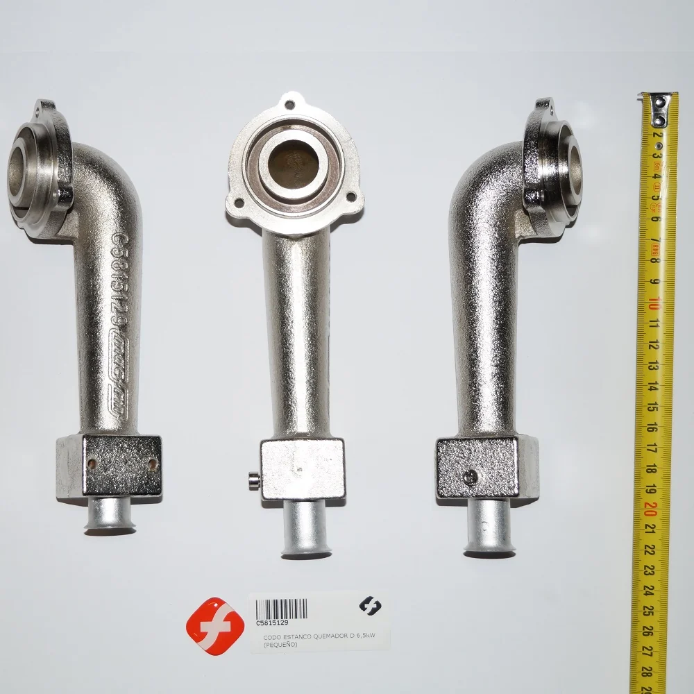 C5815129 CODO ESTANCO QUEMADOR D 6,5kW (PEQUEÑO) - CODO + VENTURI JUNTO Macfrin