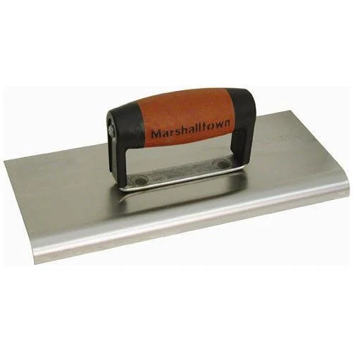 Bordeadora de acero inoxidable Marshalltown® con mango Durasoft - Extremos rectos