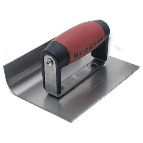 Herramienta para aceras de acero inoxidable Marshalltown® de 6 x 4 con mango Durasoft®