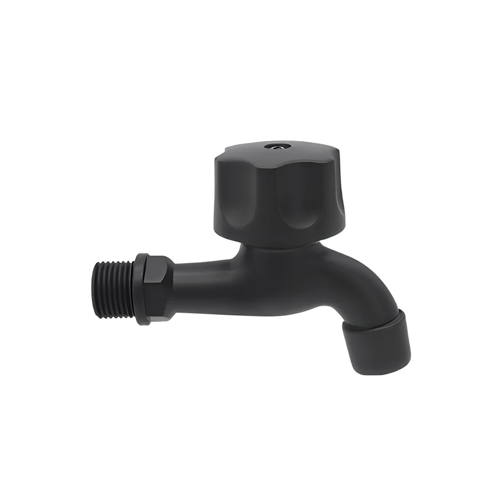 Llave Jardin Plastica C/ Maneral Negro Meer Vnp13N