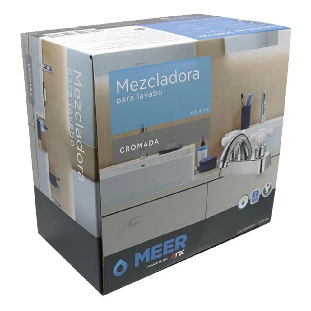 Mezcladora Lavabo Meer Mzl4114C