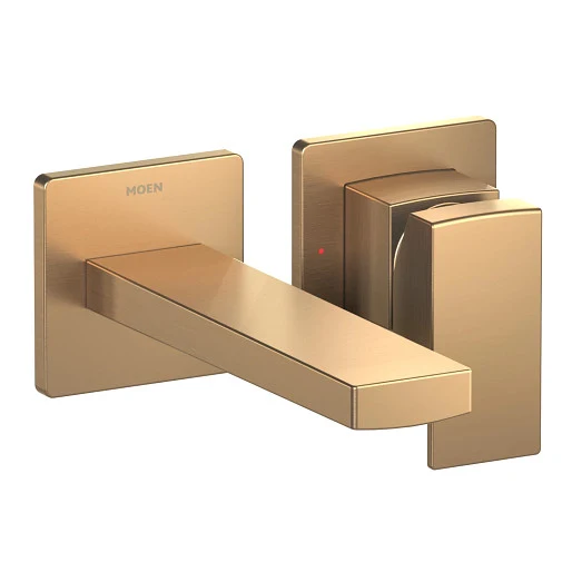 Llave Monomando de Pared Medora para Lavabo Oro Bronce MOEN